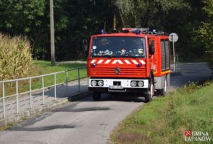 Ćwiczenia strażaków w Sobolowie