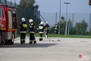 Ćwiczenia strażaków w Sobolowie