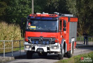 Ćwiczenia strażaków w Sobolowie