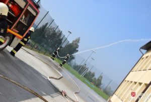 Ćwiczenia strażaków w Sobolowie