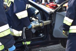 Ćwiczenia strażaków w Sobolowie