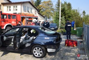 Ćwiczenia strażaków w Sobolowie