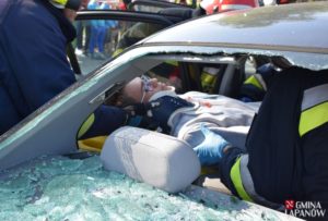 Ćwiczenia strażaków w Sobolowie