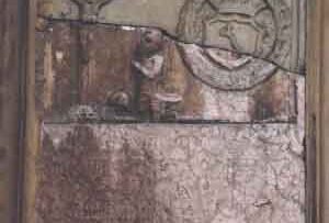 Zabytkowy kościół w Łapanowie - epitafium