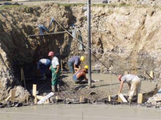 Wykonanie płyt dennych pod bioreaktor i zbiornik osadu nadmiernego