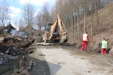 Zdjęcia wykonane podczas prac w miejscowości Grabie i Wieruszyce