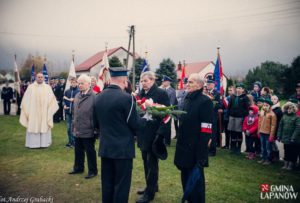 Święto Niepodległości - odsłonięcie pomnika w Grabiu