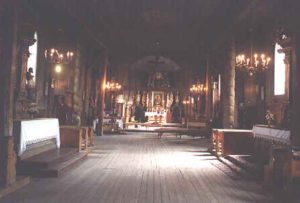 Zabytkowy kościół w Łapanowie - wnętrze - 2